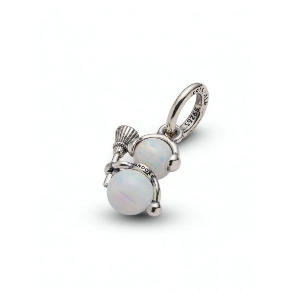 Pandora Opalescent Snowman Dangle Charm - Female - Jewellery - Gray - One Size - Accessories