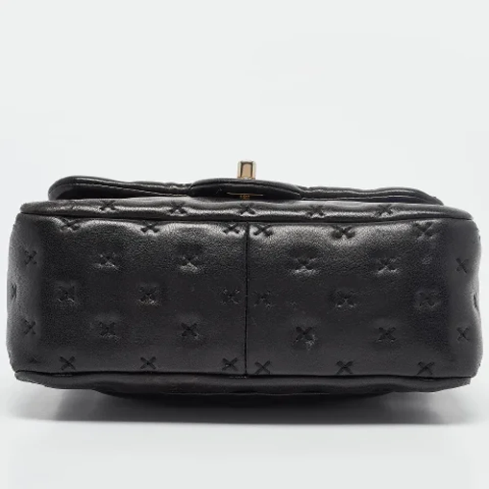 Chanel Vintage Pre-owned Leather handbags Black Dames