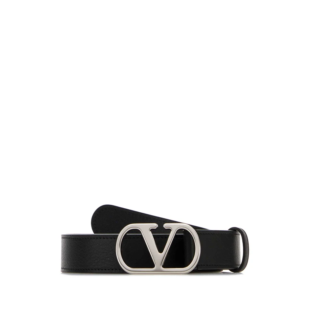 Valentino Garavani Men's Black Belts, 95 Cm, Vlogo Signature Belt