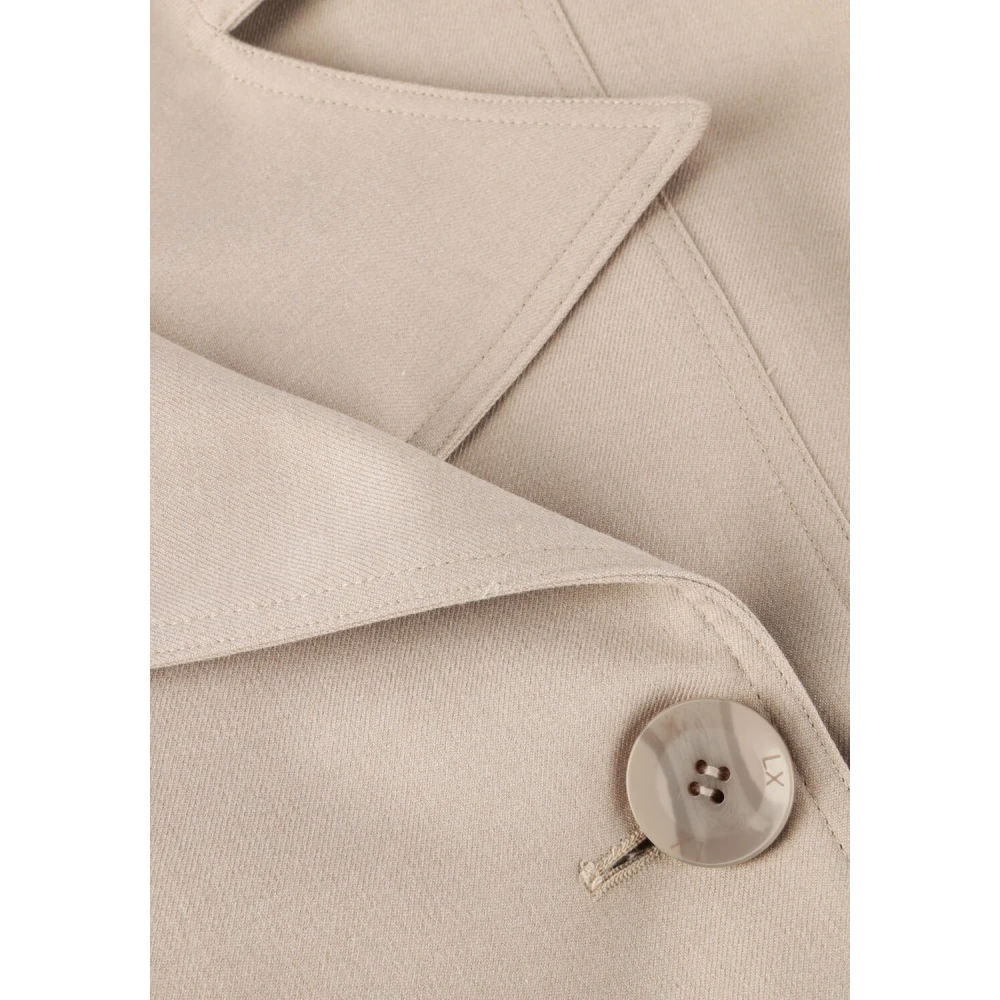 Alix The Label Tijdloze Dames Geweven Trenchcoat Beige Dames