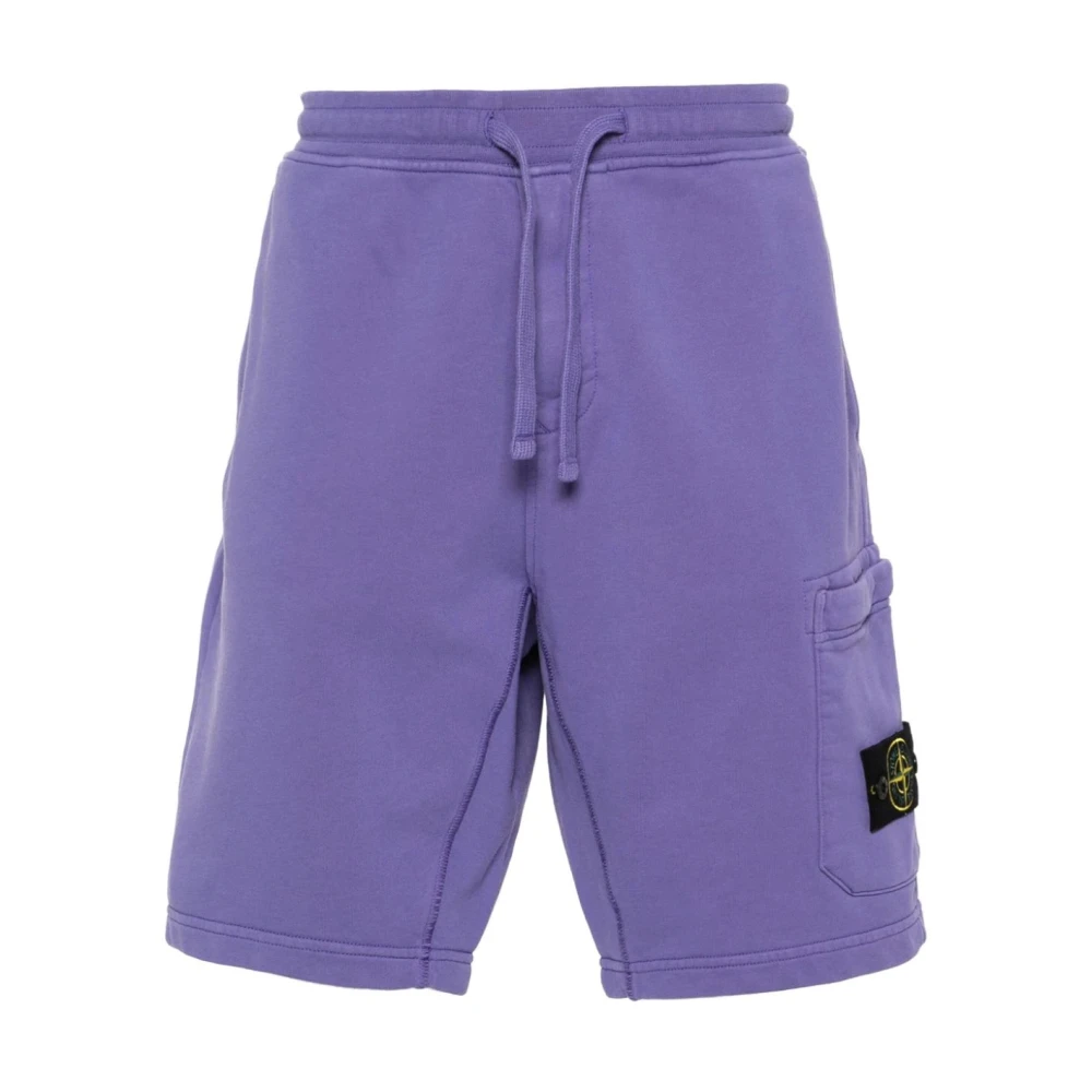 Stone Island Casual Shorts Purple Heren