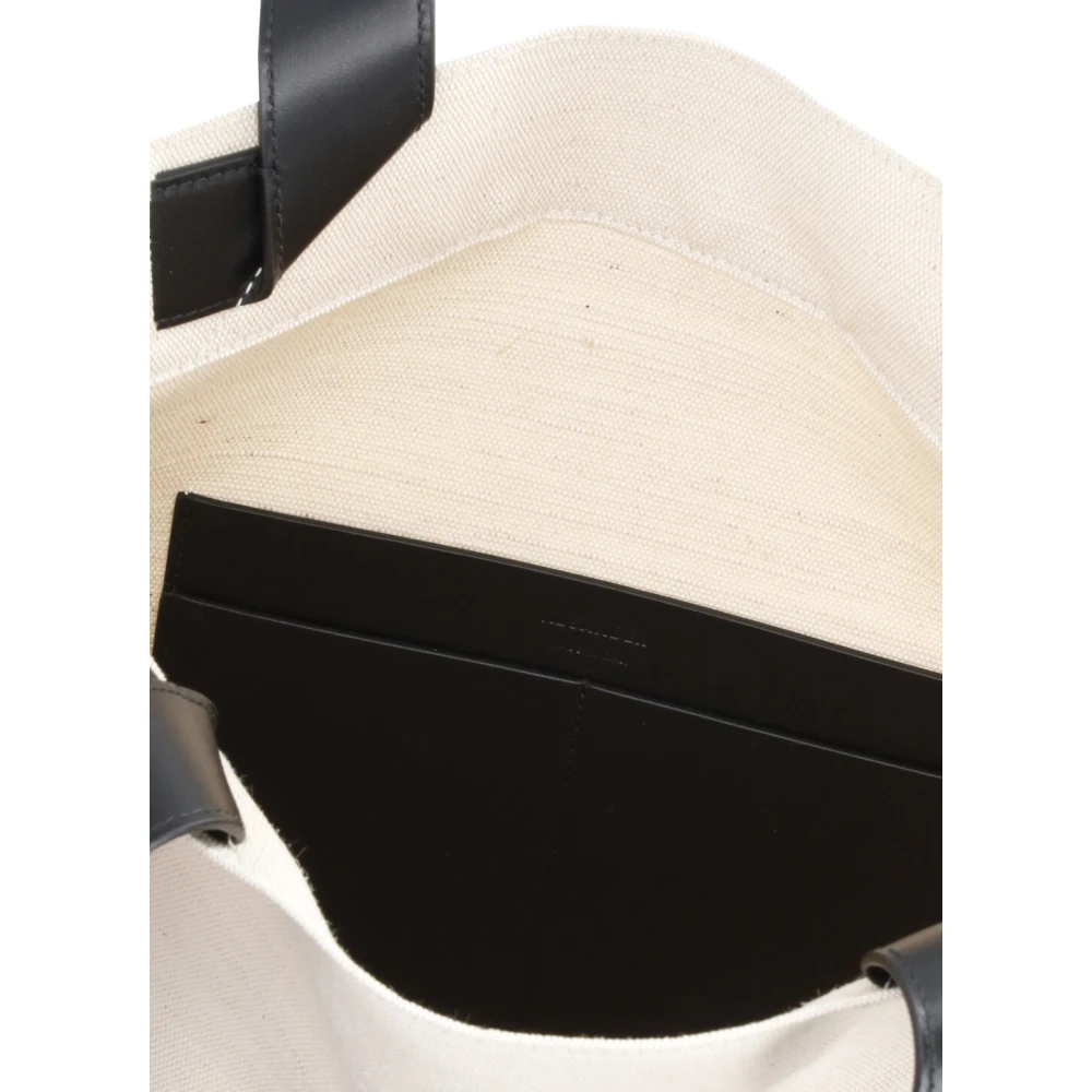 Jil Sander Beige Katoenen Winkelmand met Leren Handvatten Beige Heren