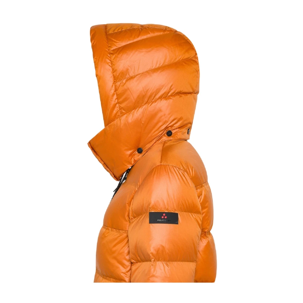 Peuterey Oranje Kleur Bomberjack Lichtgewicht Nylon Orange Dames