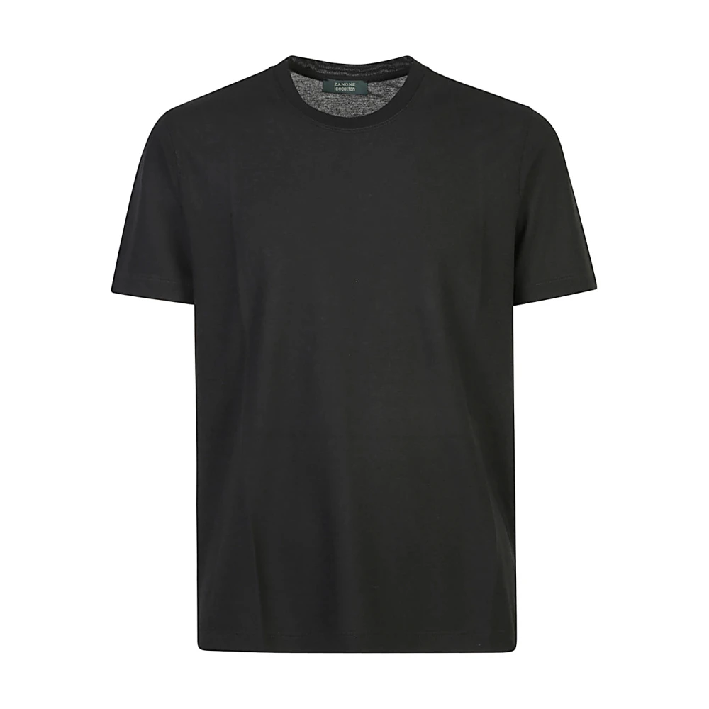 Zanone - Tops > T-Shirts - Black - Zanone - Modalova