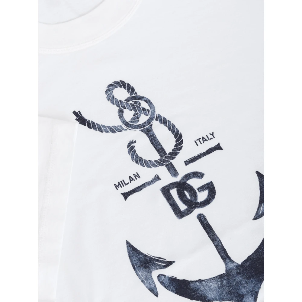 Dolce & Gabbana Marina Print T-shirt White Heren