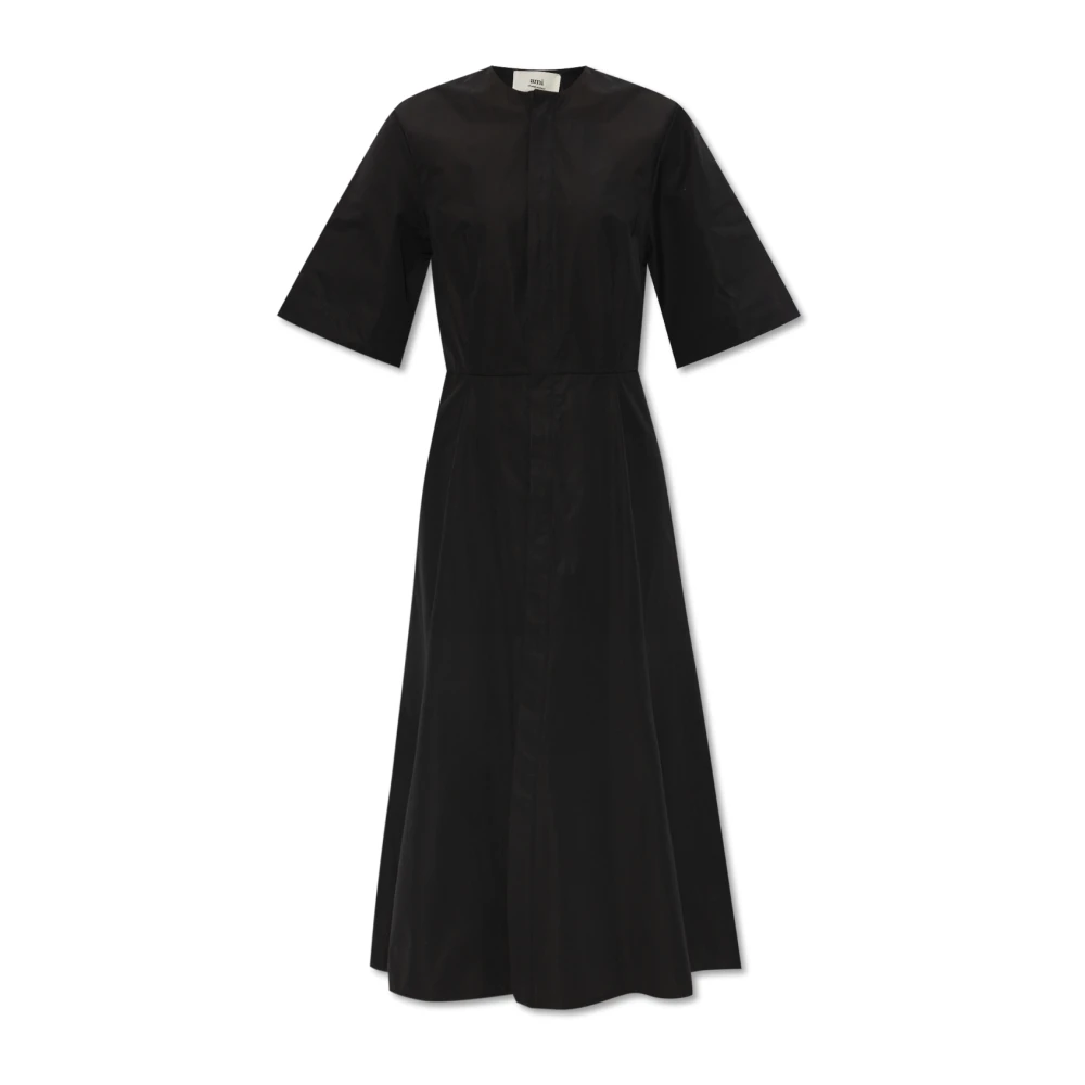 Ami Paris Katoenen jurk Black Dames