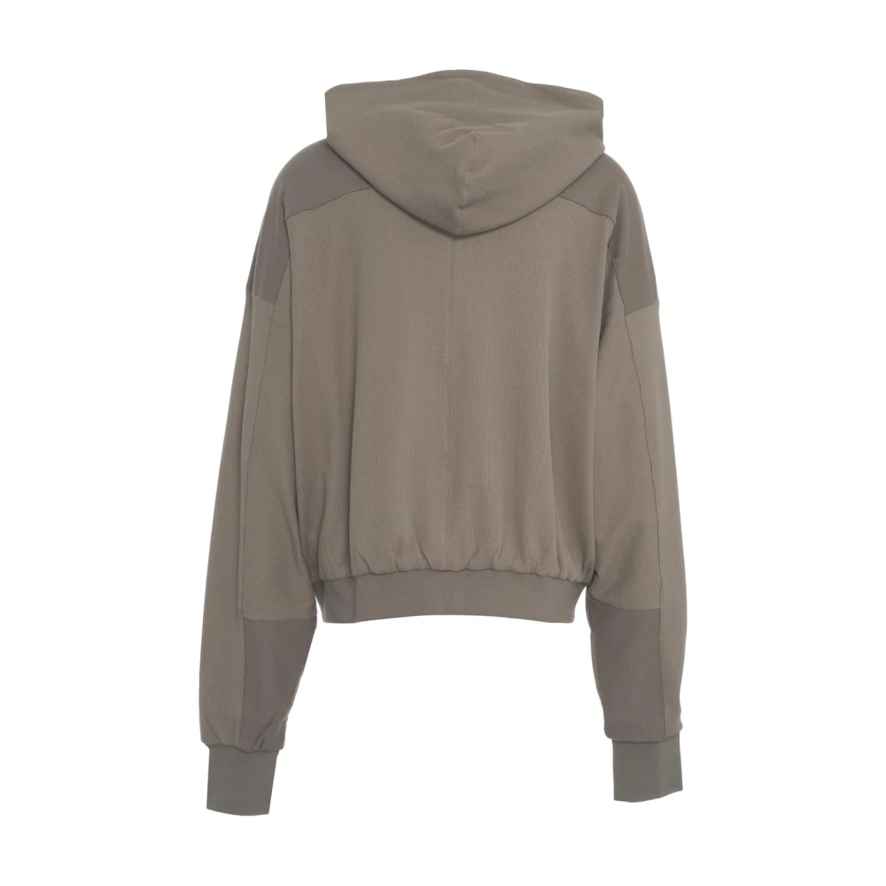 Thom Krom Grijze hoodie met tweewegrits Gray Heren