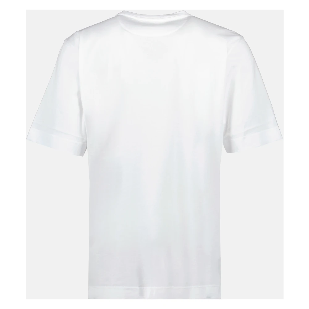 Fendi Geborduurd Logo T-shirt White Heren