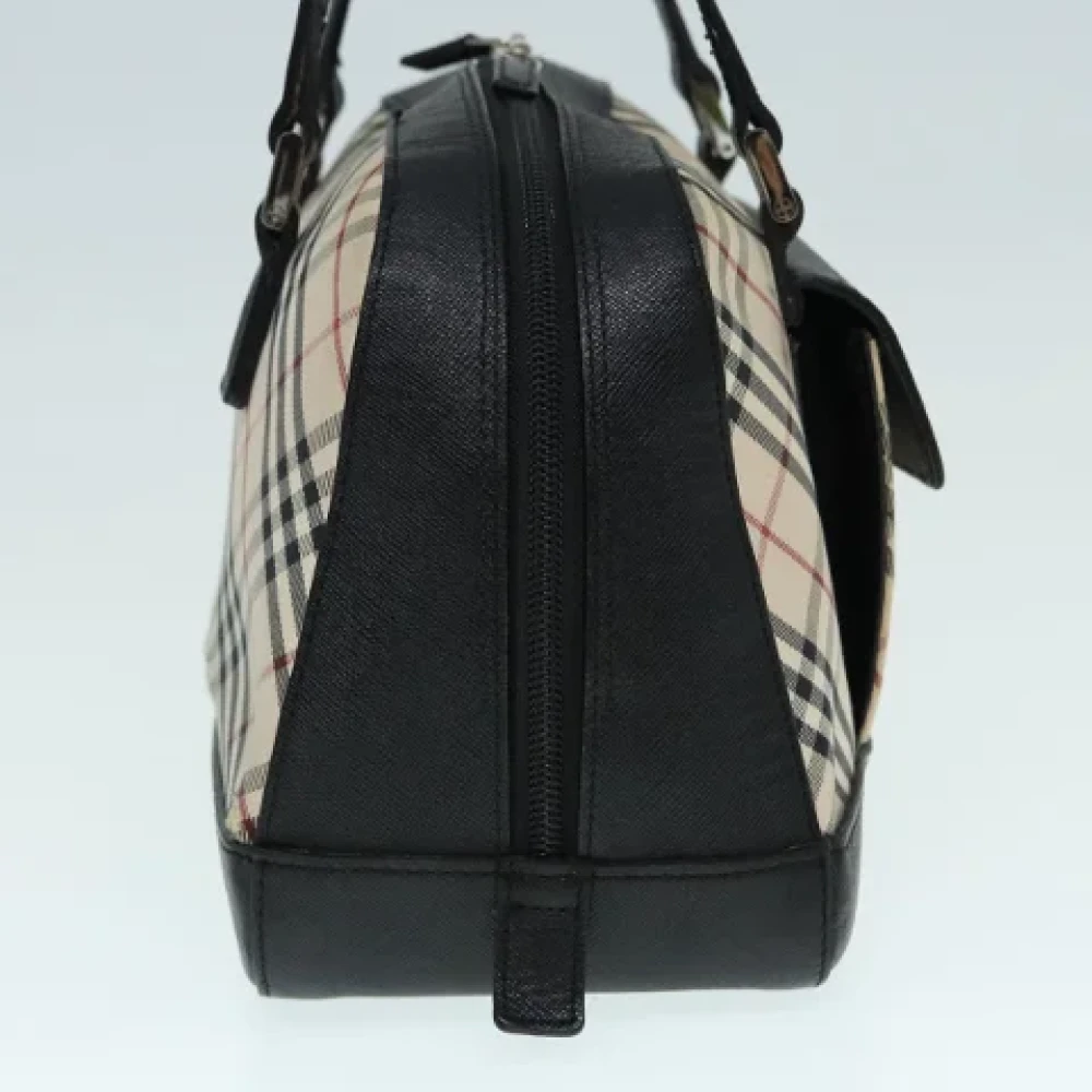 Burberry Vintage Pre-owned Canvas handbags Beige Dames