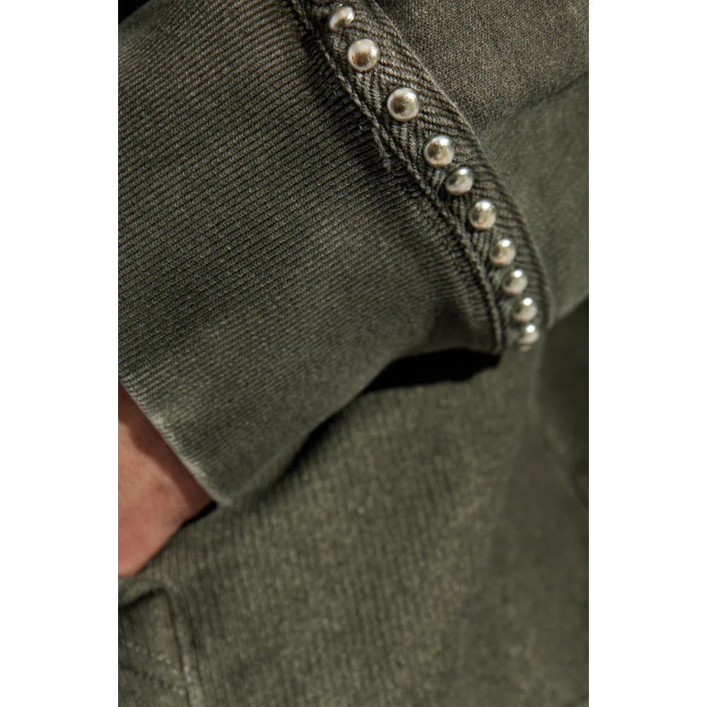 Golden Goose Sweatshirt met applicaties Gray Heren