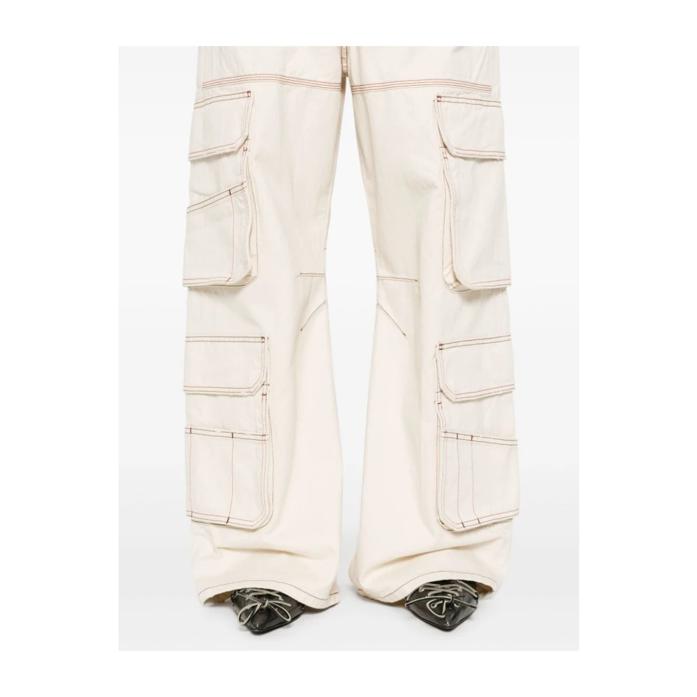 Diesel Cargo Broek in Groen D-Sire Stijl White Dames