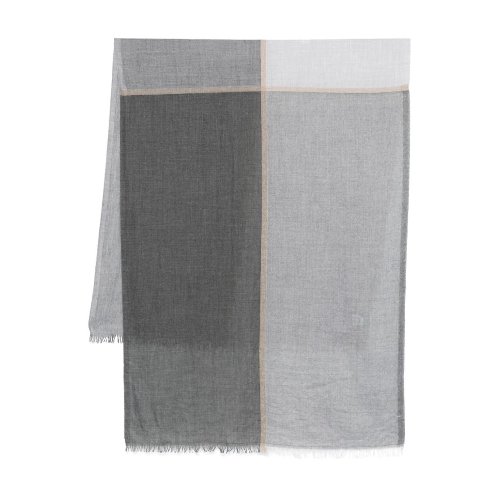 BRUNELLO CUCINELLI Loodgekleurde Sjaal Multicolor Heren