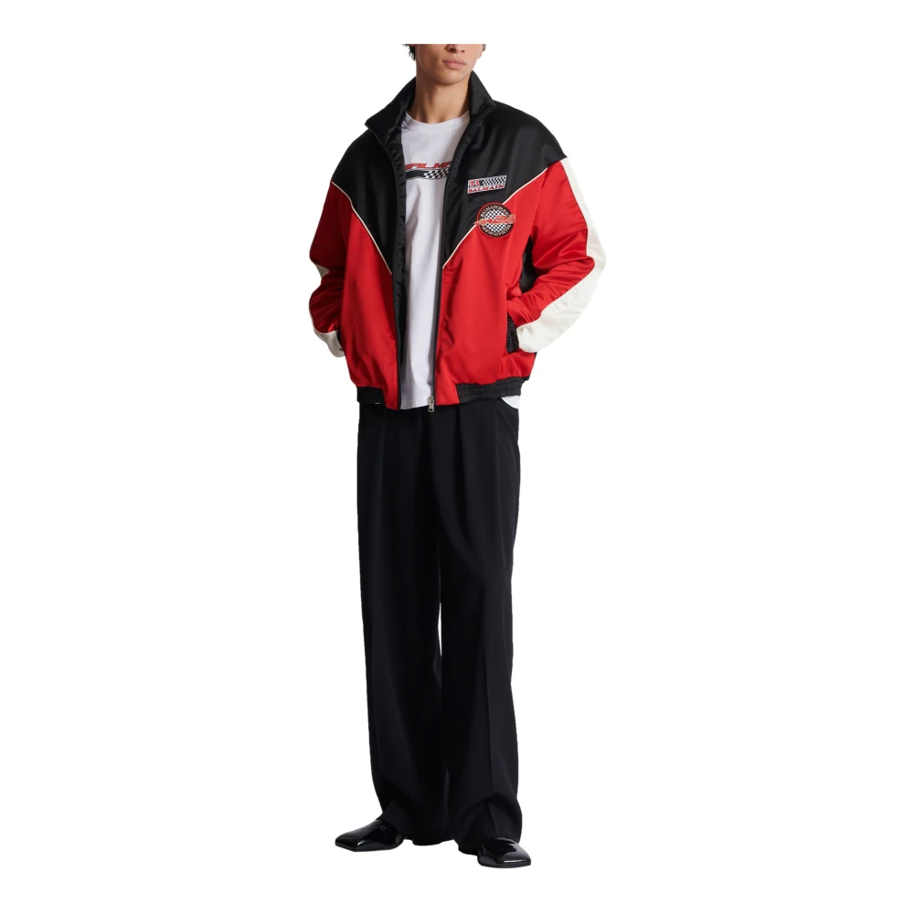 Balmain Satin Racing jack in drie kleuren Red Heren