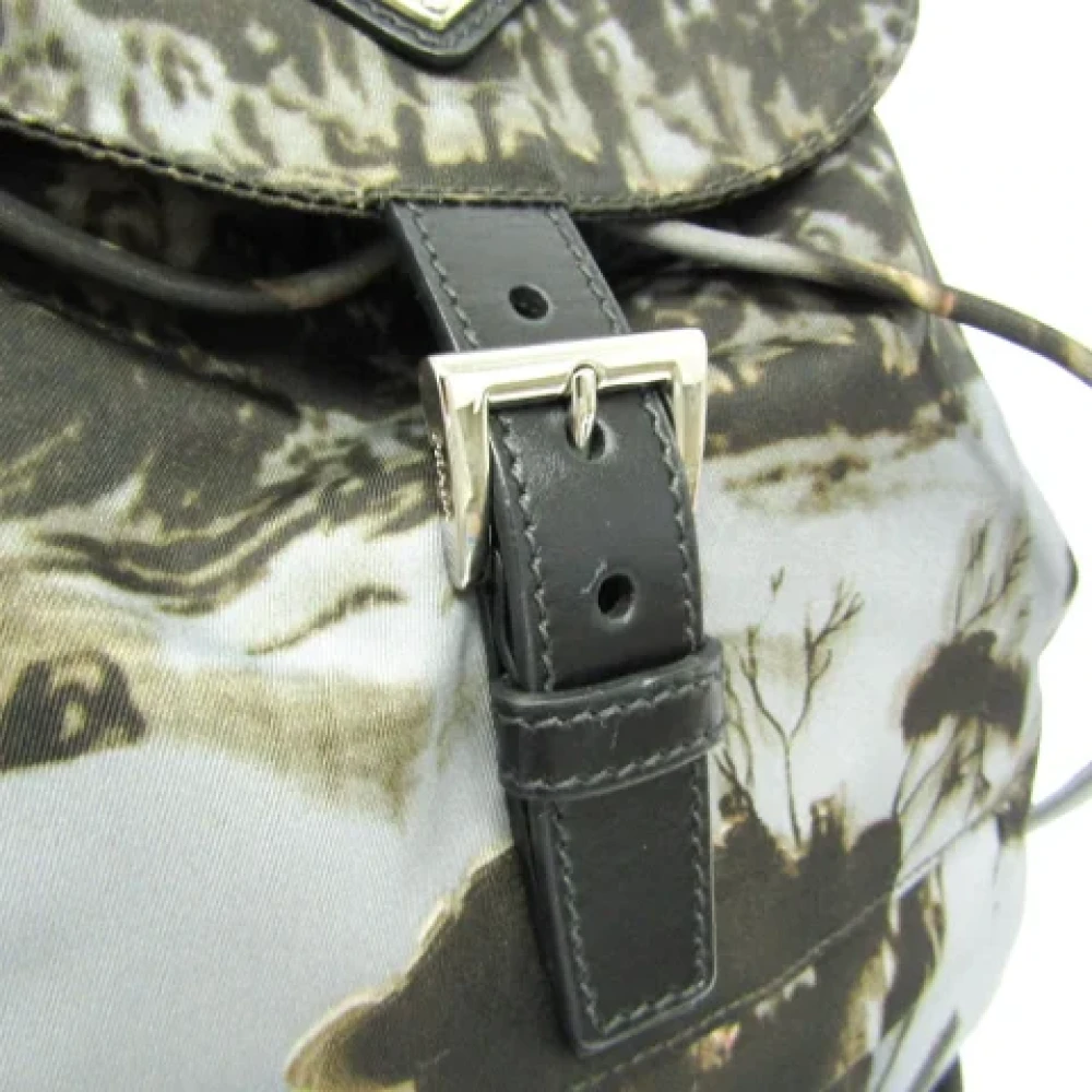 Prada Vintage Pre-owned Nylon shoulder-bags Gray Dames