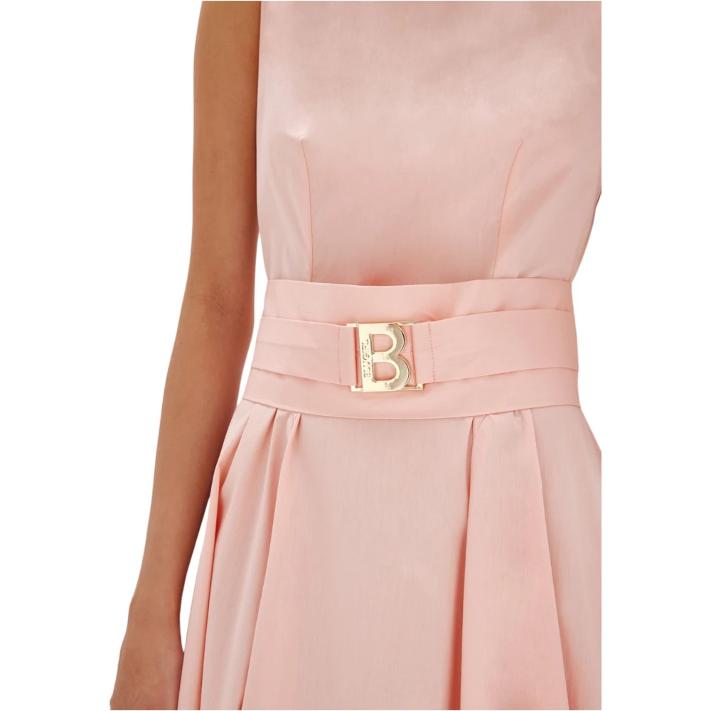 Blugirl Elegante Midi Jurk Pink Dames