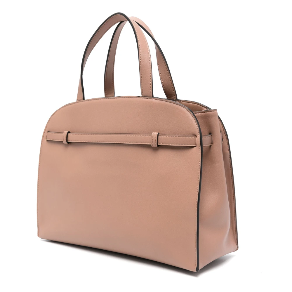 Twinset Logo Plaque Bauletto Tas Pink Dames