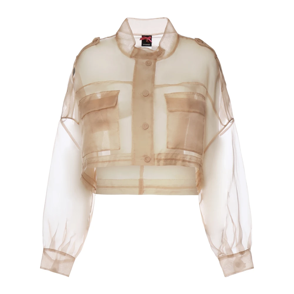 Pinko Women's Beige Light Jacket - Light Jackets - M - Jackets