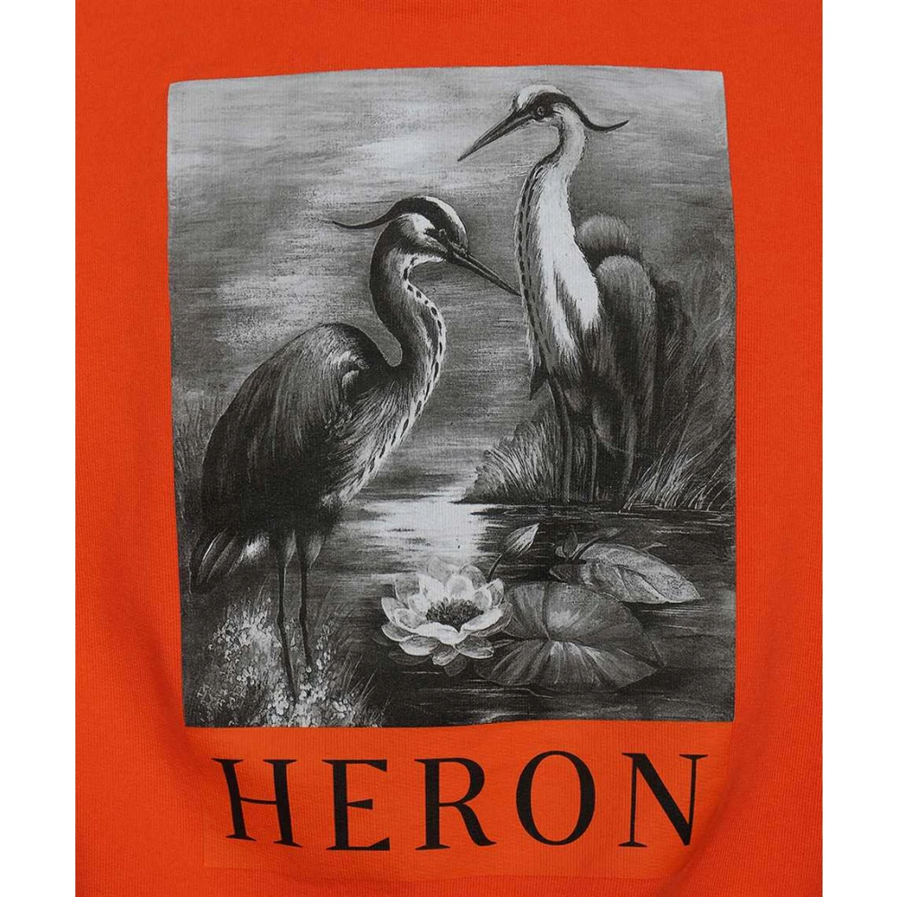 Heron Preston Katoenen Sweatshirt met Logoprint Orange Heren