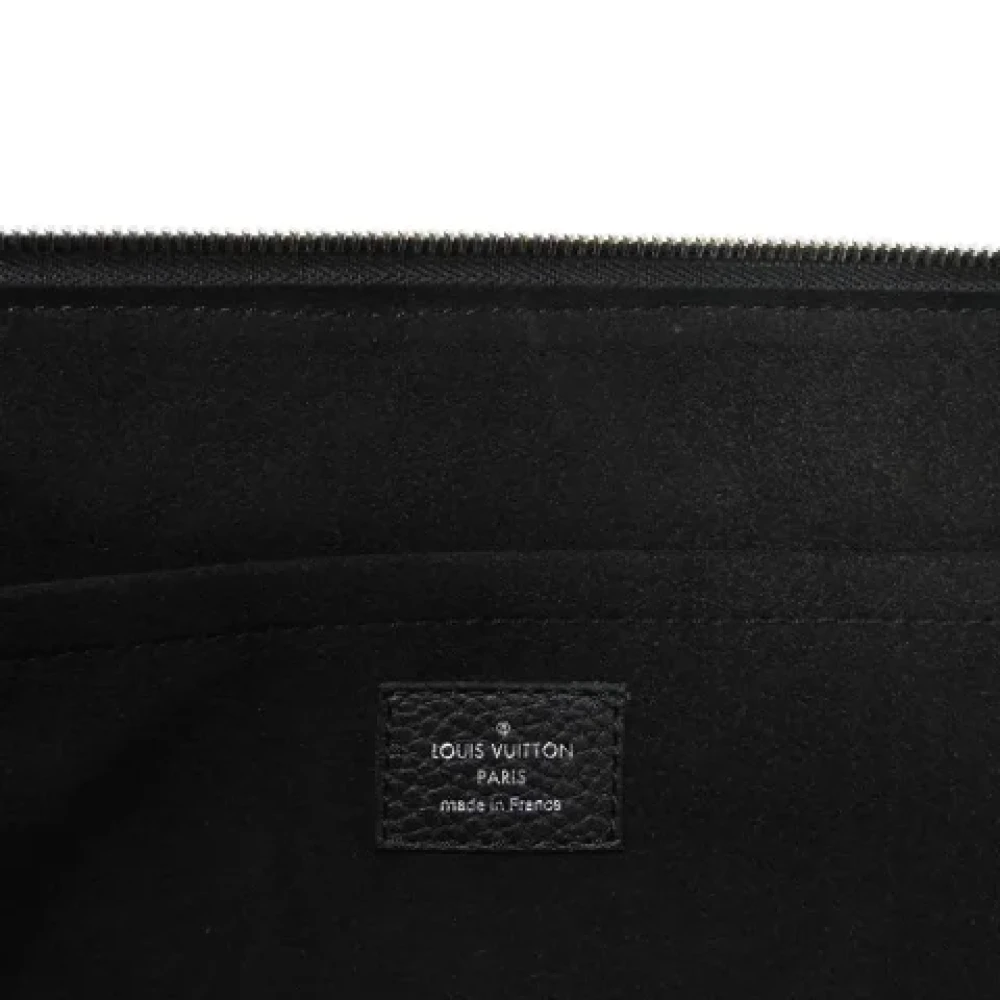 Louis Vuitton Vintage Pre-owned Leather clutches Black Dames