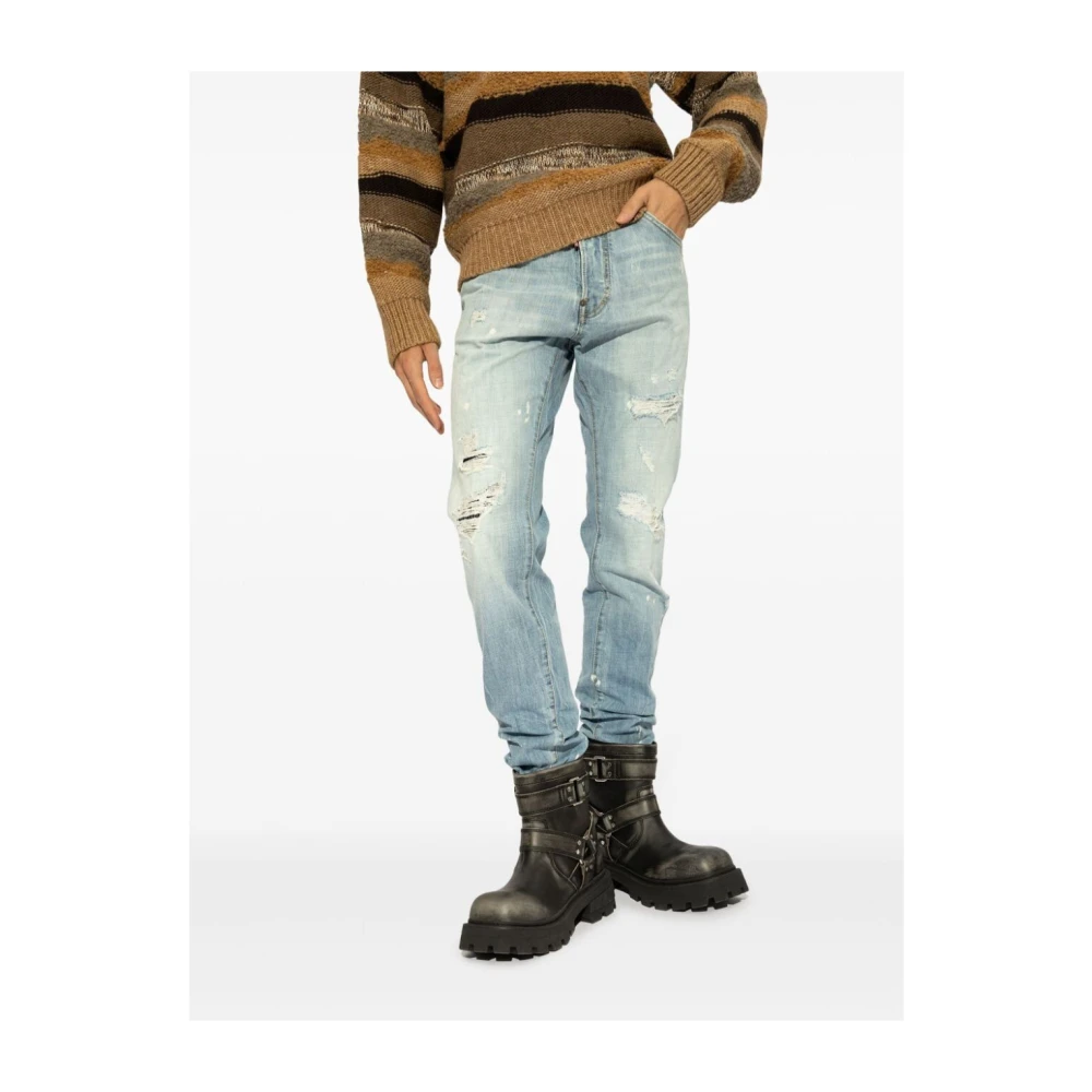 Dsquared2 Blauwe Casual Broek Blue Heren