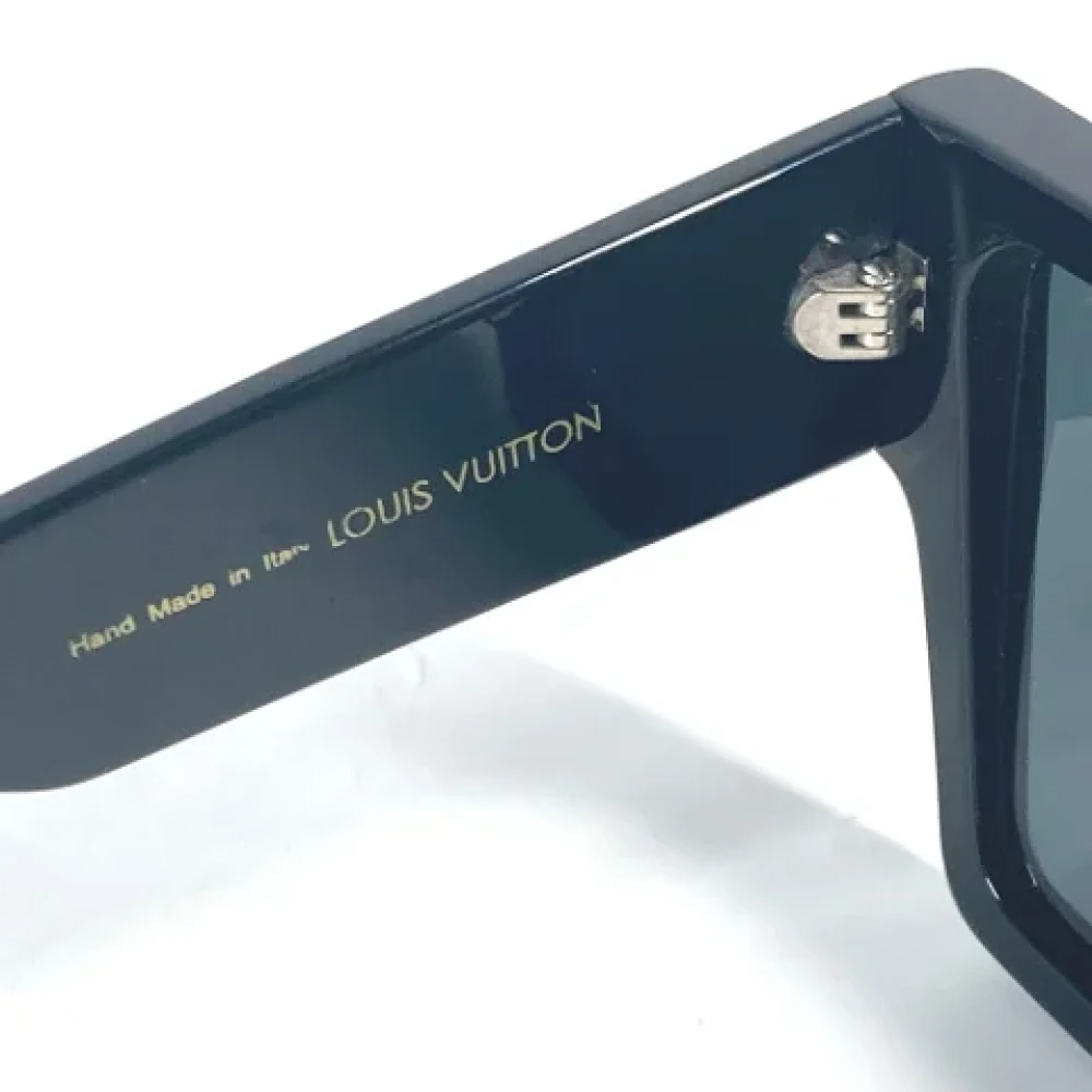 Louis Vuitton Vintage Pre-owned Fabric sunglasses Black Dames