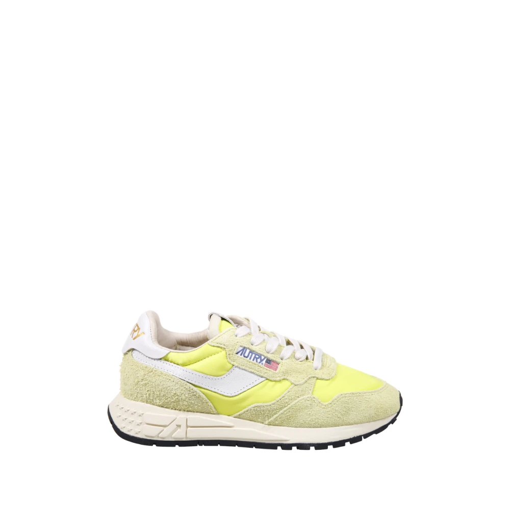 Autry Women's Yellow Reelwind Low Sneaker - Sneakers - 7 Uk - Shoes