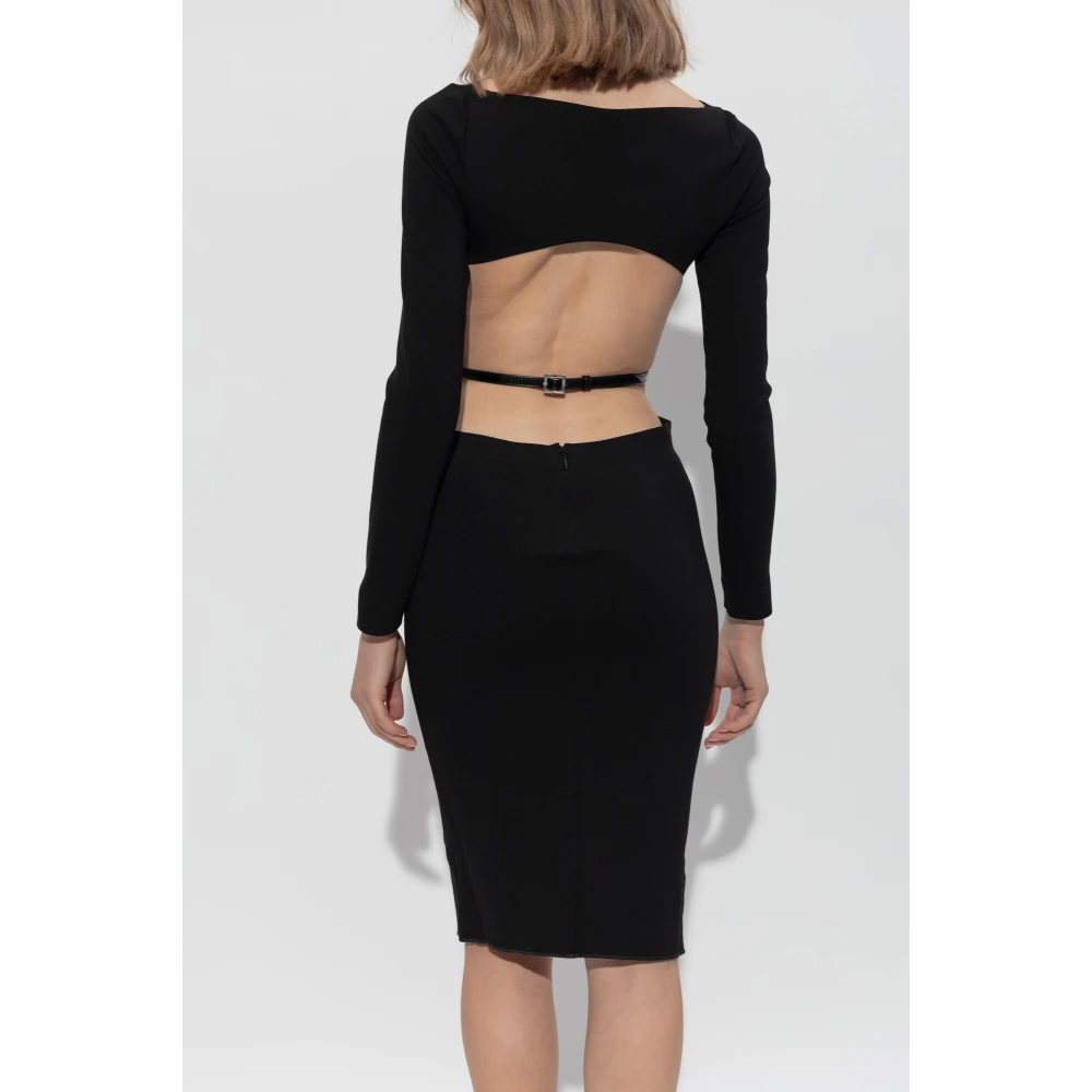 Dsquared2 Jurk met uitsparingen Black Dames