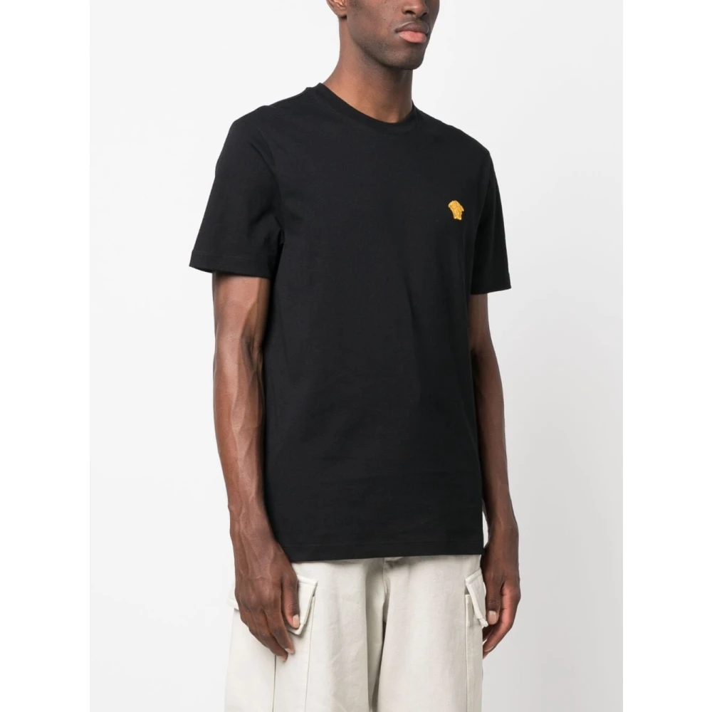 Versace Zwarte T-Shirts & Polos Upgrade Stijl Black Heren
