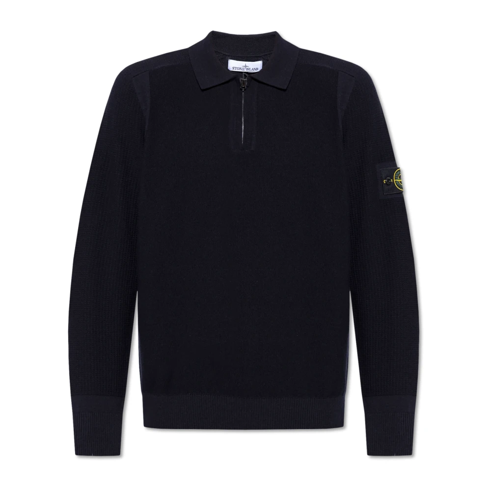 Stone Island Trui met kraag Blue Heren