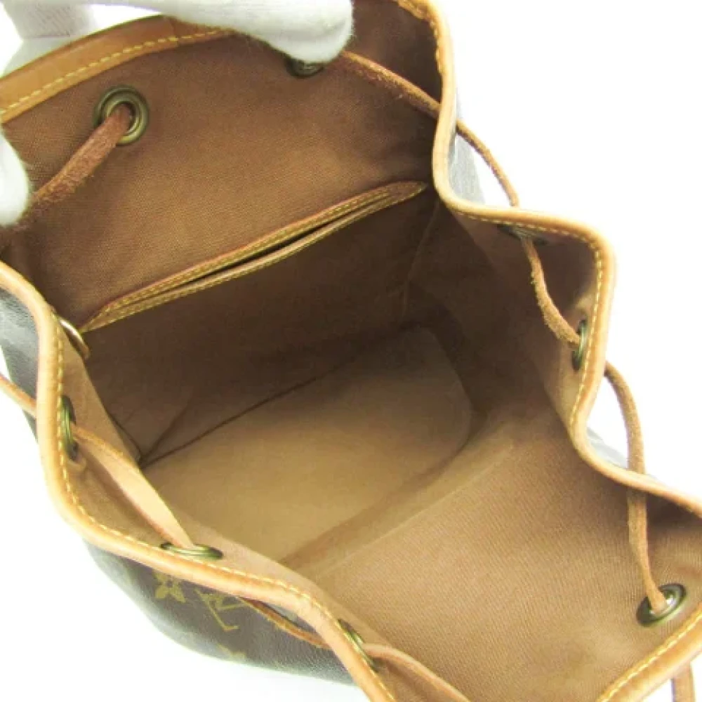 Louis Vuitton Vintage Pre-owned Canvas backpacks Brown Dames