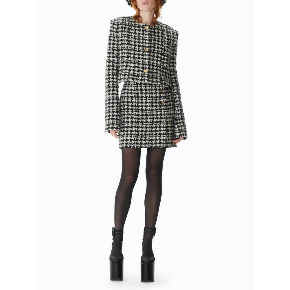Nina Ricci Houndstooth A-Lijn Rok Multicolor Dames