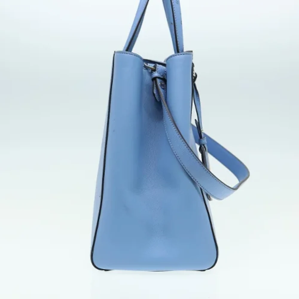 Fendi Vintage Pre-owned Leather handbags Blue Dames