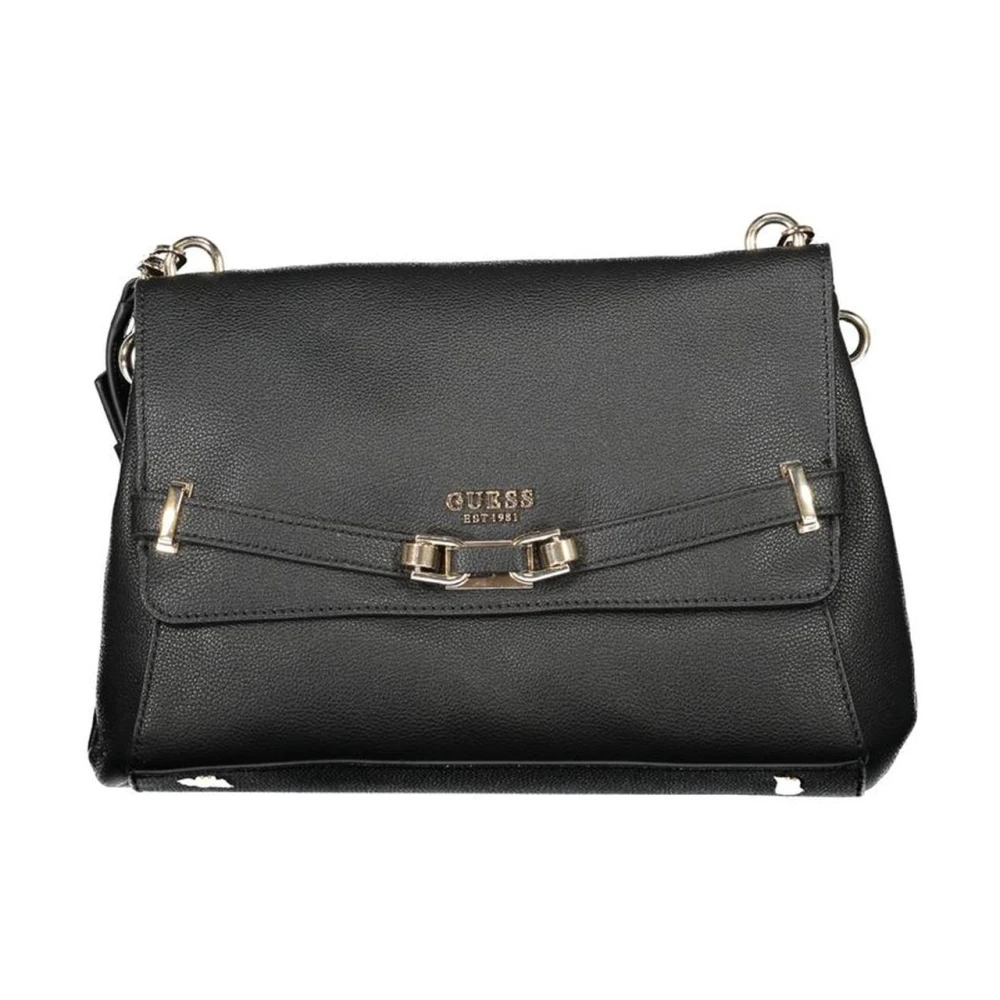 Guess Moderne Zwarte Polyethyleen Handtas voor Vrouwen Black Dames