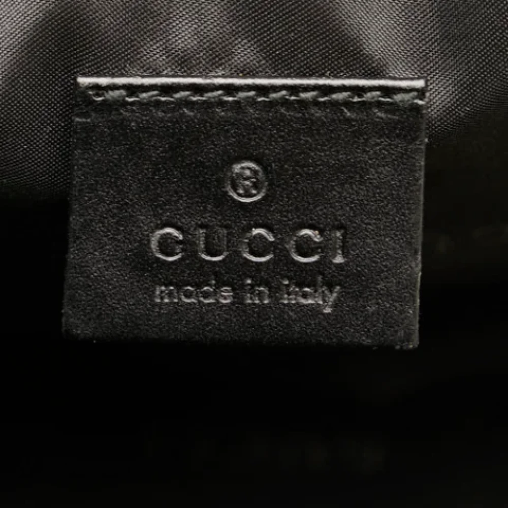 Gucci Vintage Pre-owned Leather clutches Black Dames