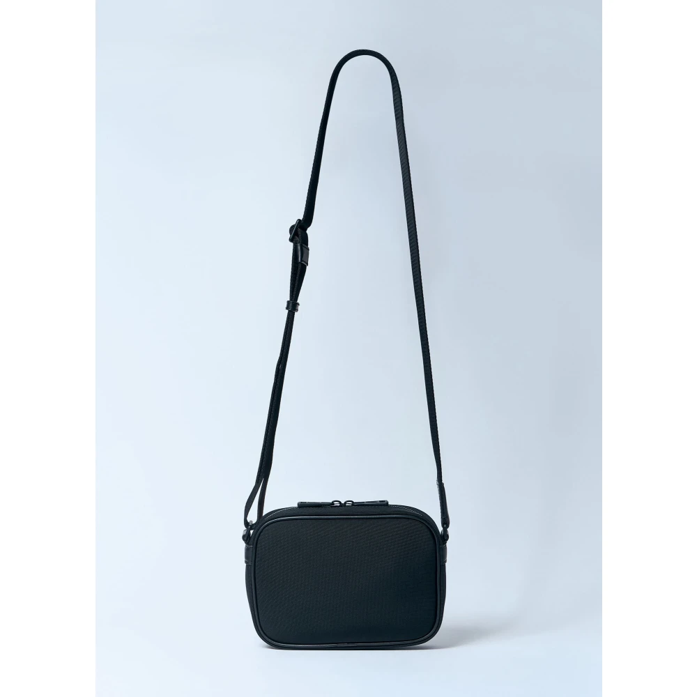 Moncler Crossbody tas met leren afwerking Black Heren