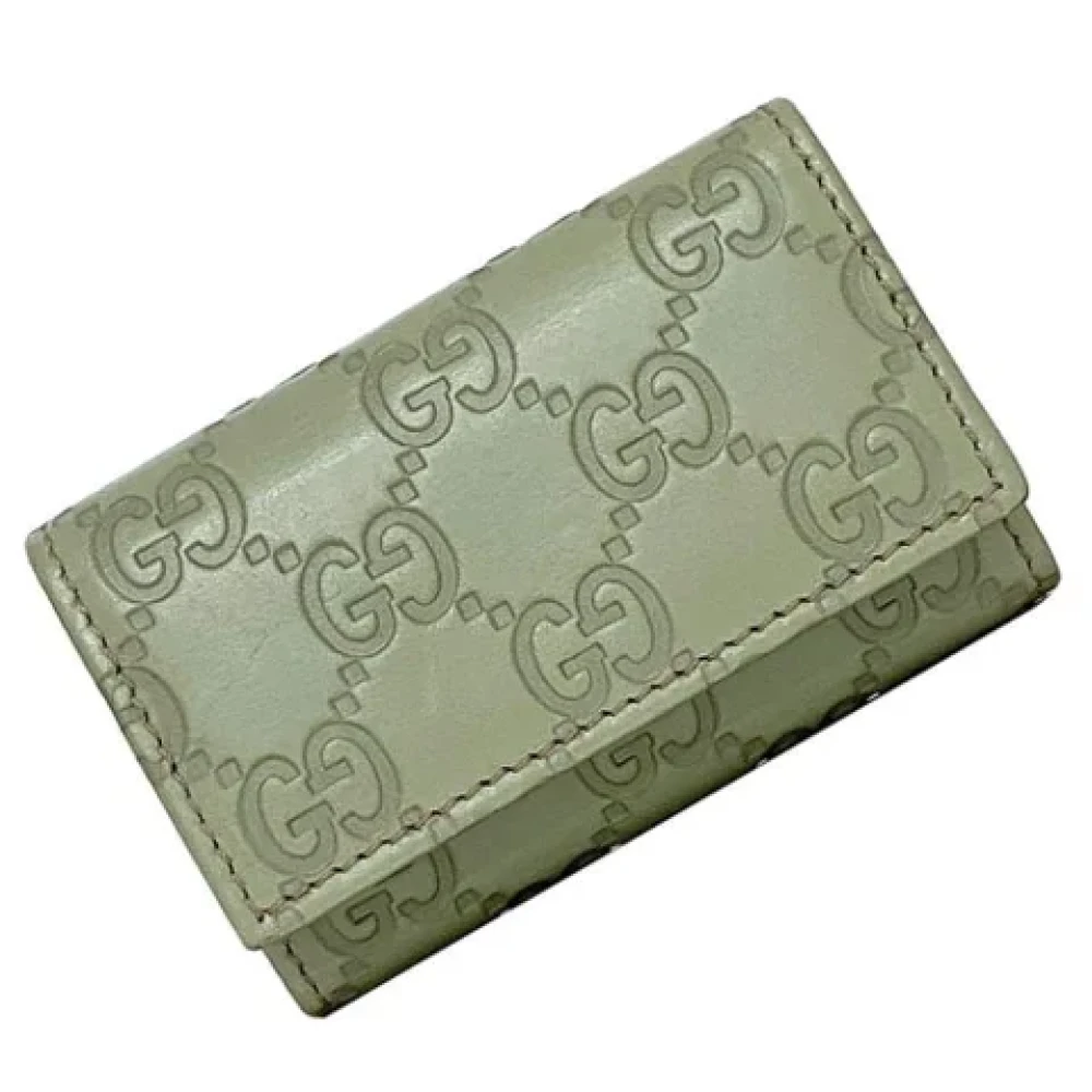 Gucci Vintage Pre-owned Leather key-holders Green Dames