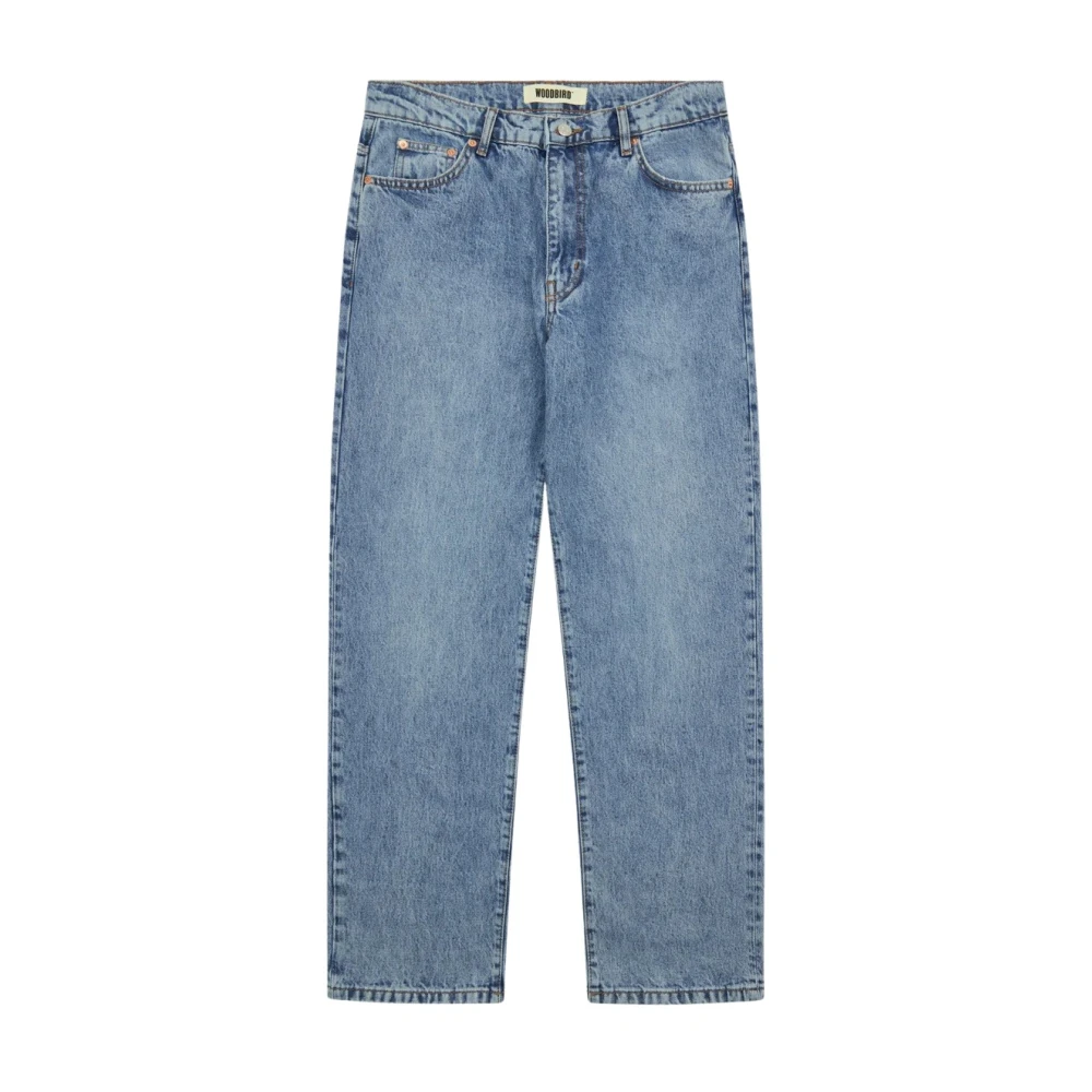 Woodbird Heren Leroy Doone Jeans met ritssluiting Blue Heren