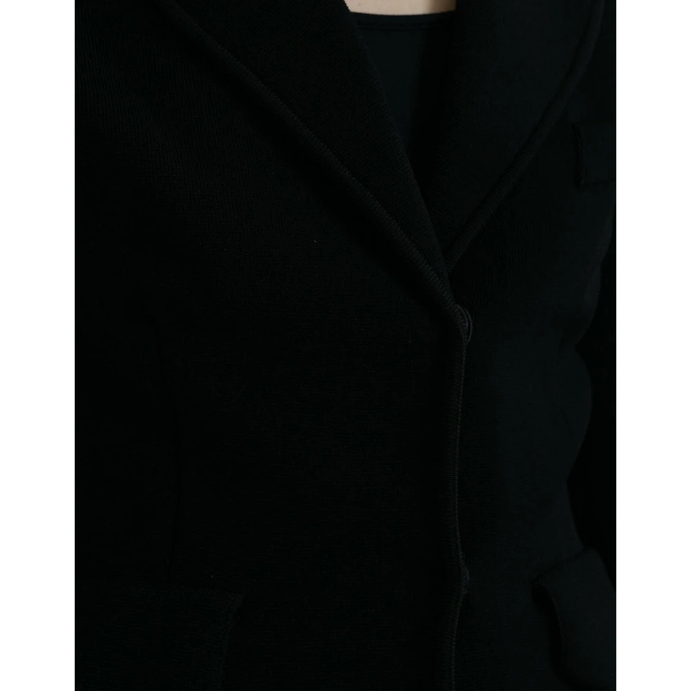 Dolce & Gabbana Elegante Zwarte Designer Blazer Vrouwen Black Dames
