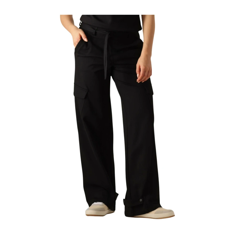 Beaumont Zwarte Cargo Broek Isabel Black Dames