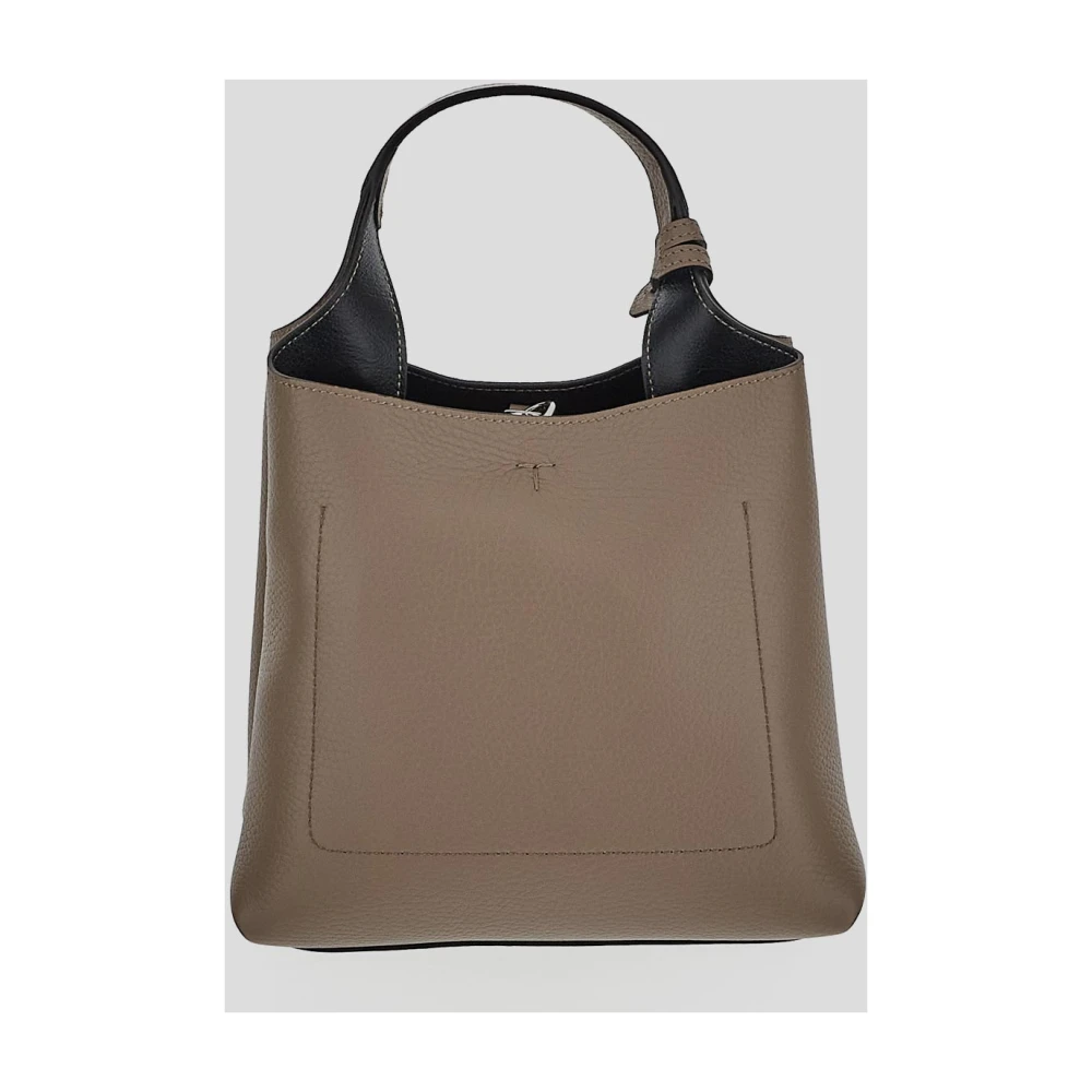 TOD'S Leren Mini Tas Gray Dames