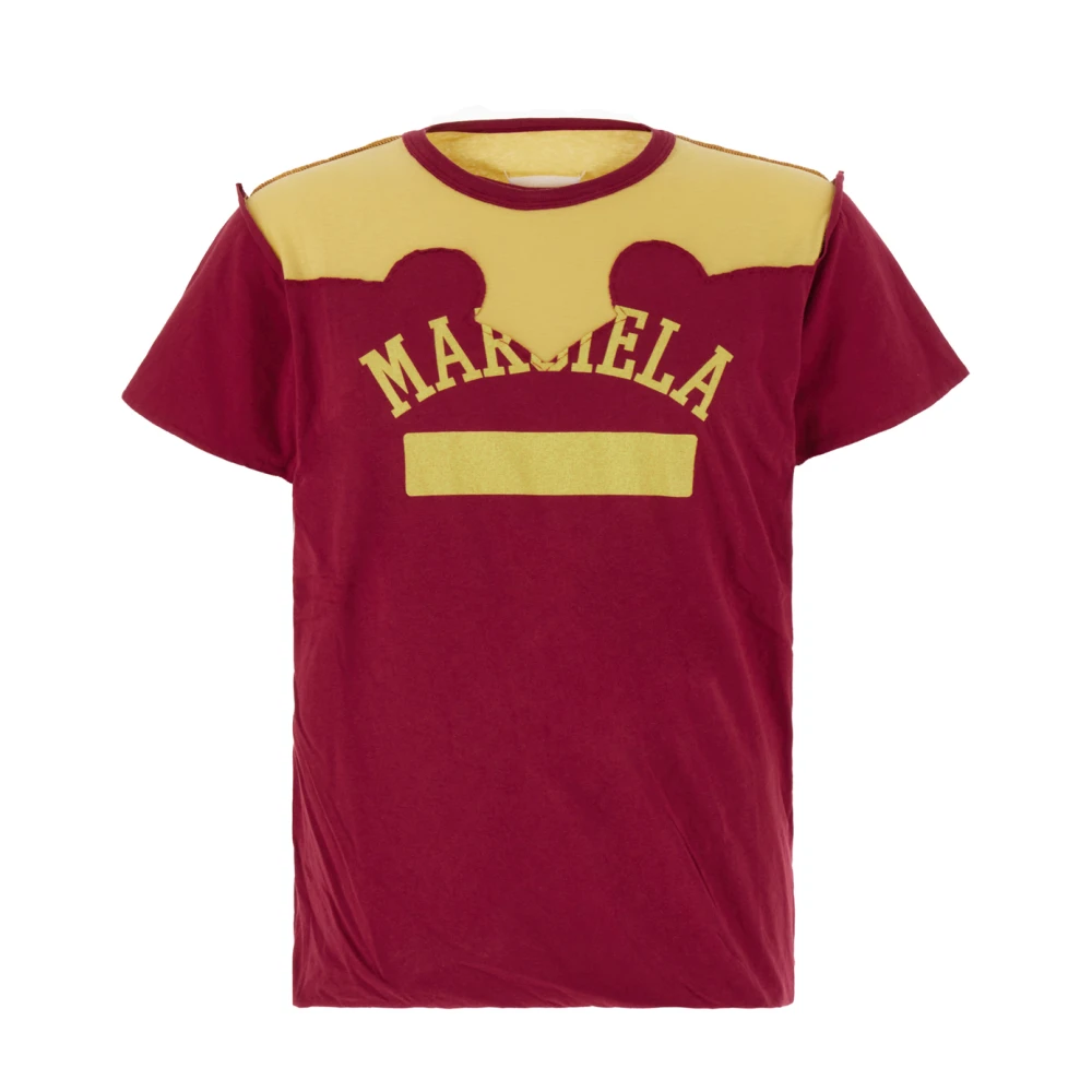 Maison Margiela Casual Katoenen T-Shirt Red Heren