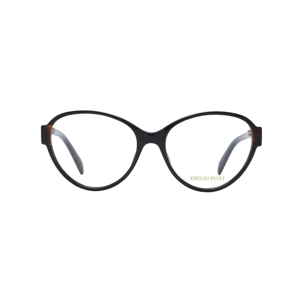 EMILIO PUCCI Stijlvolle Zwarte Vlinder Optische Monturen Black Dames