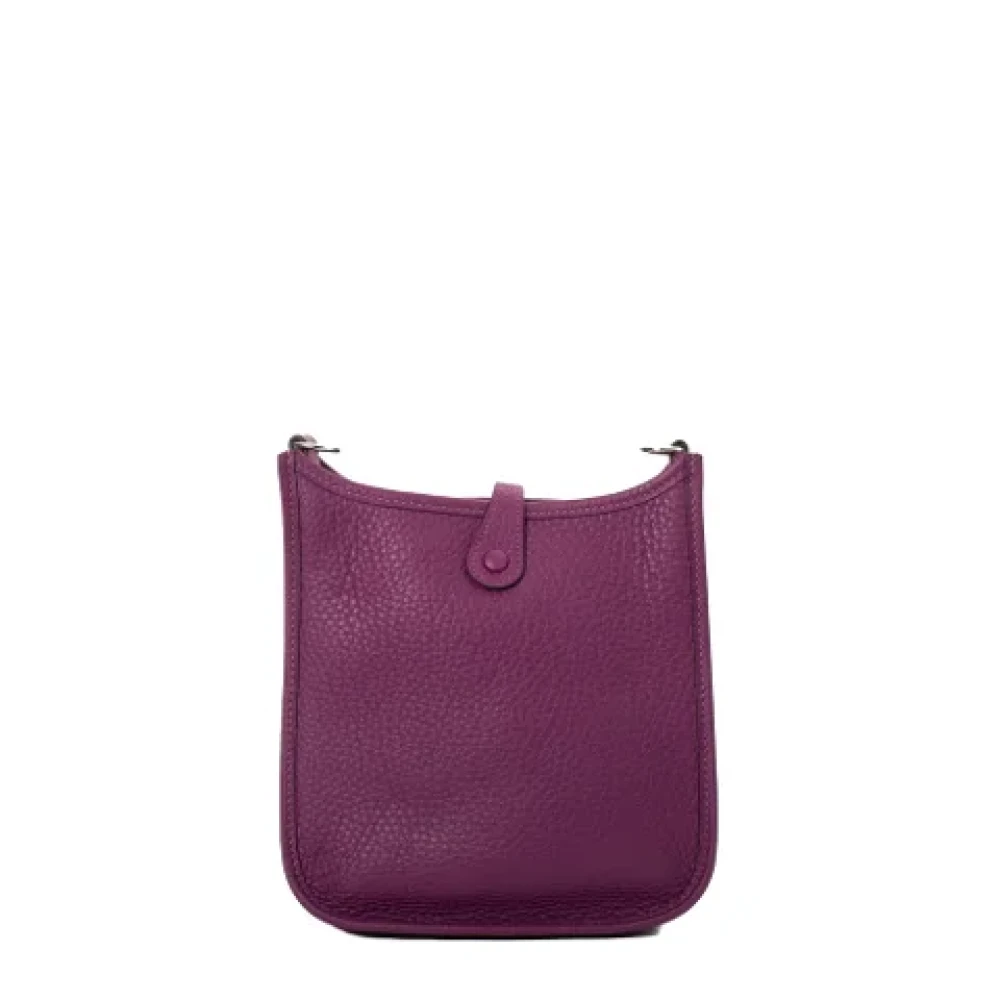 Hermès Vintage Pre-owned Leather shoulder-bags Purple Dames