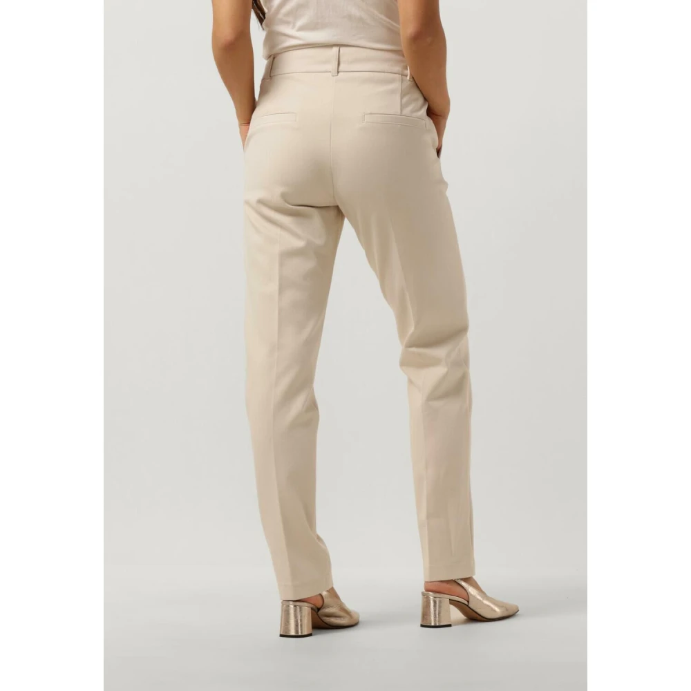 Summum Woman Flared Broek in Off-White Beige Dames