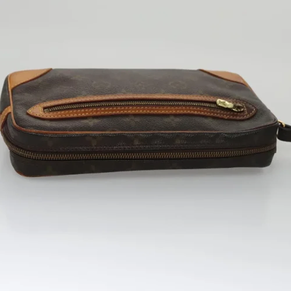 Louis Vuitton Vintage Pre-owned Canvas clutches Brown Dames