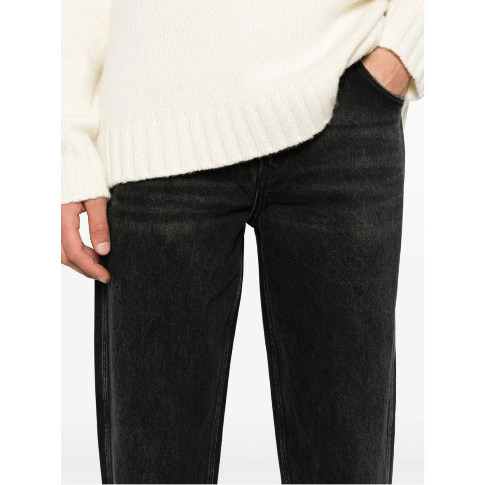 Represent Zwarte Straight Leg Denim Broek Black Heren