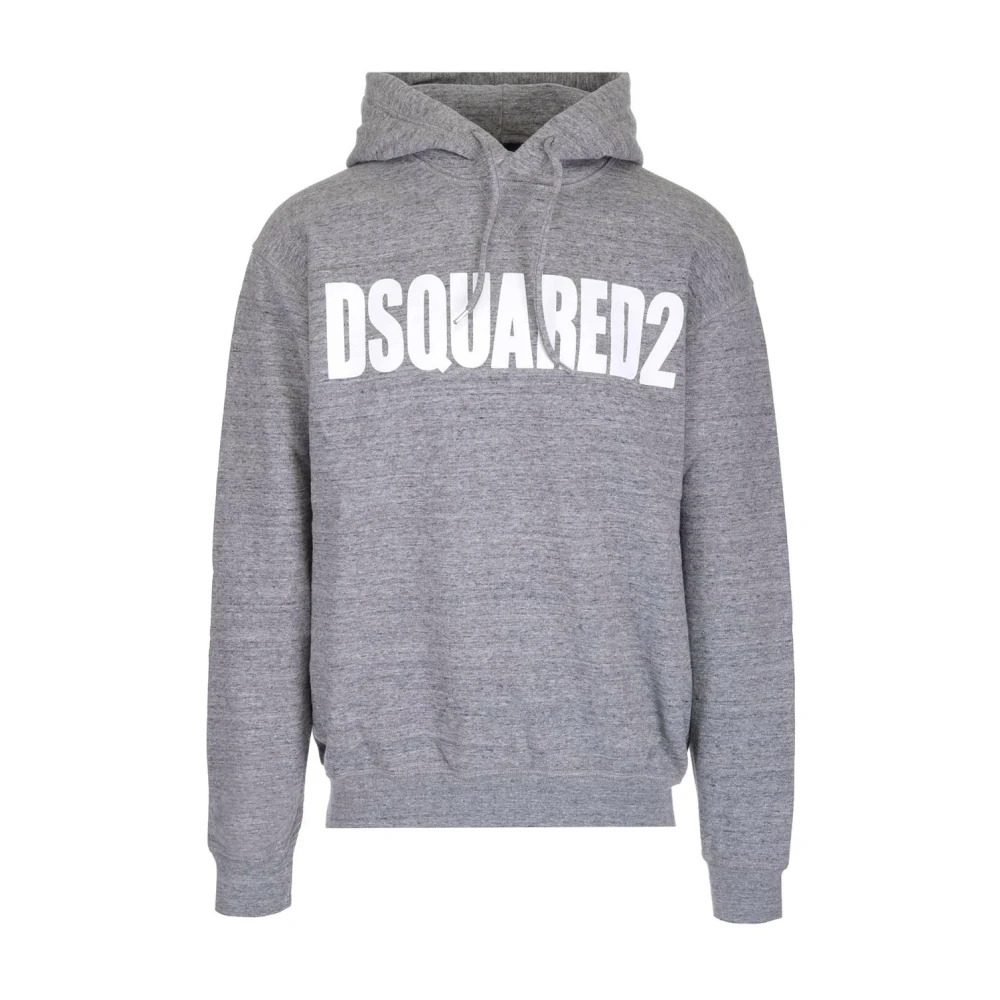 Dsquared2 Casual Logo Hoodie Gray, Herr