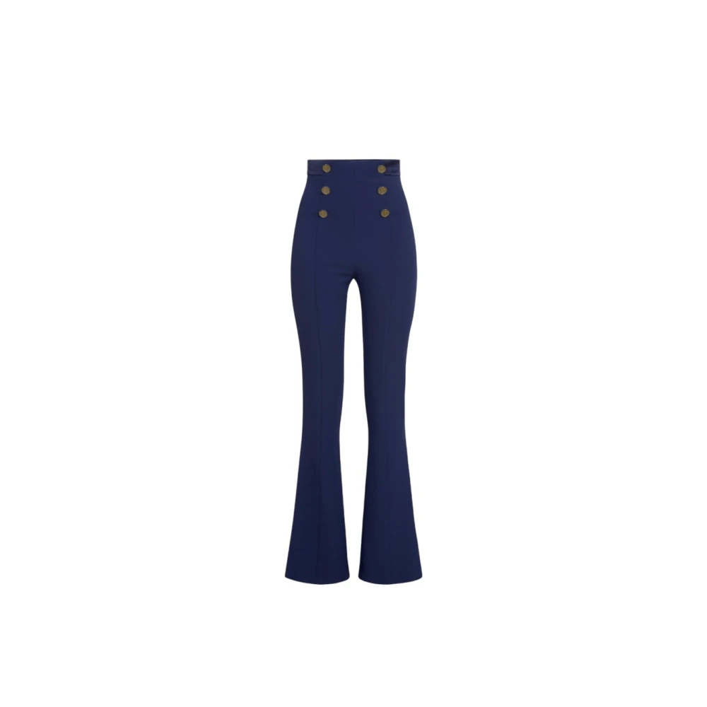 Elisabetta Franchi Stijlvolle Broek voor Vrouwen Blue Dames