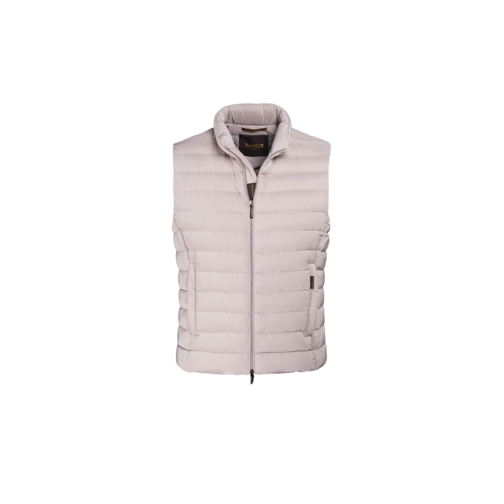 Moorer - Jackets > Vests - Beige - Moorer - Modalova
