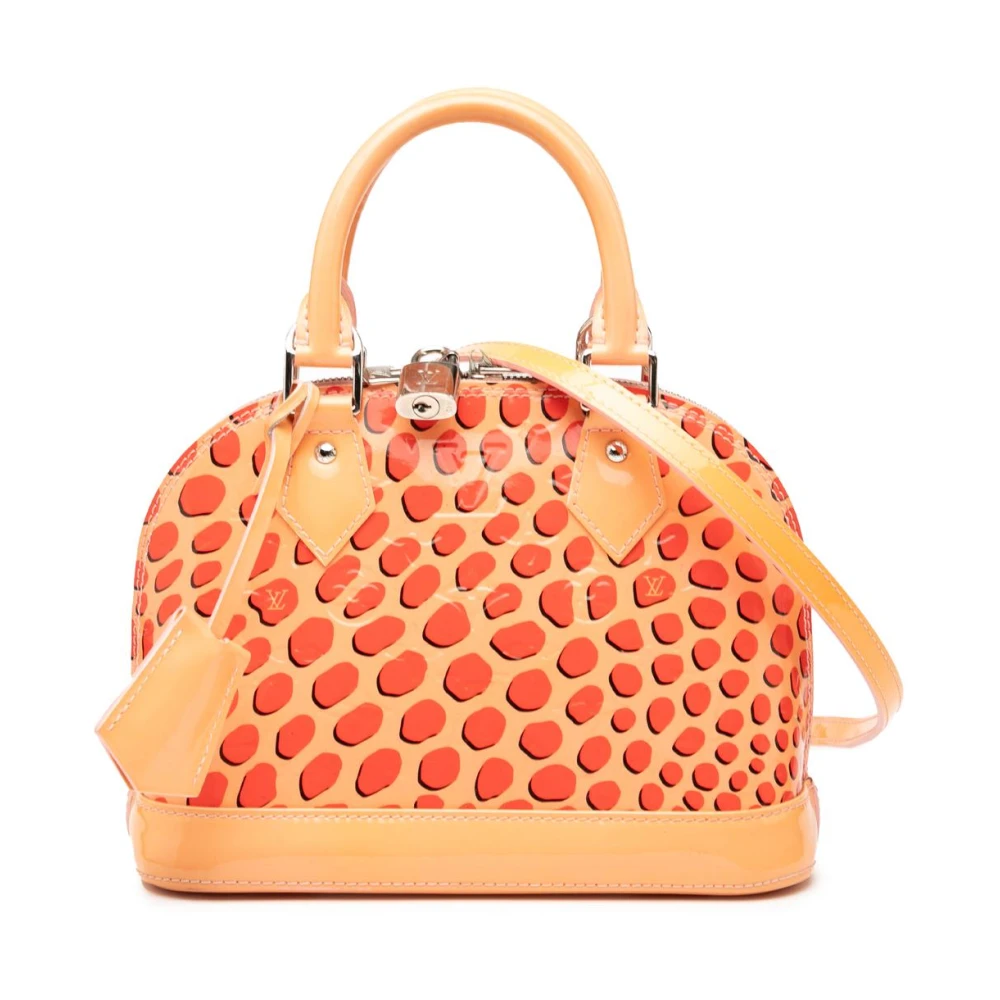 Louis Vuitton Vintage Women's Orange Pre-Owned Structured Satchel Handbag